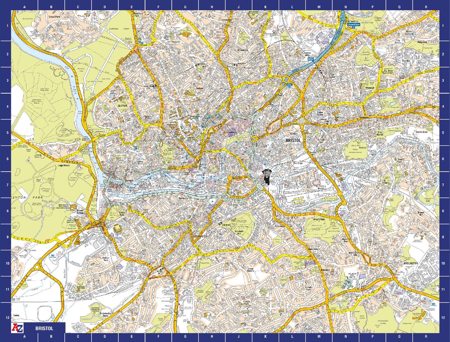 A to Z Map of Bristol 1000 Piece Jigsaw