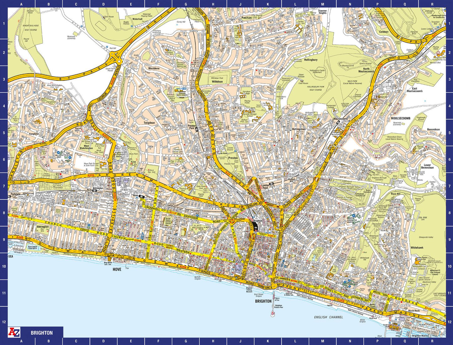 A to Z Map of  Brighton 1000 Piece Jigsaw