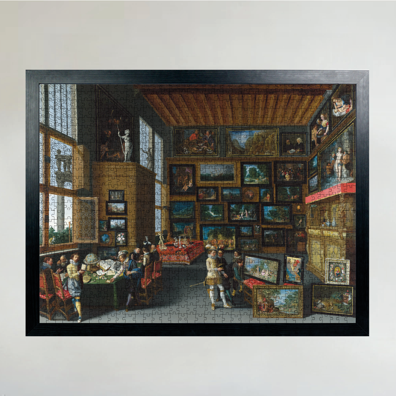 Cognoscenti in a Room hung with Pictures - National Gallery 1000 Piece Jigsaw Puzzle