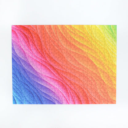 Wavy Rainbow - Impuzzible No.3 - 1000 or 500 Piece Jigsaw Puzzle