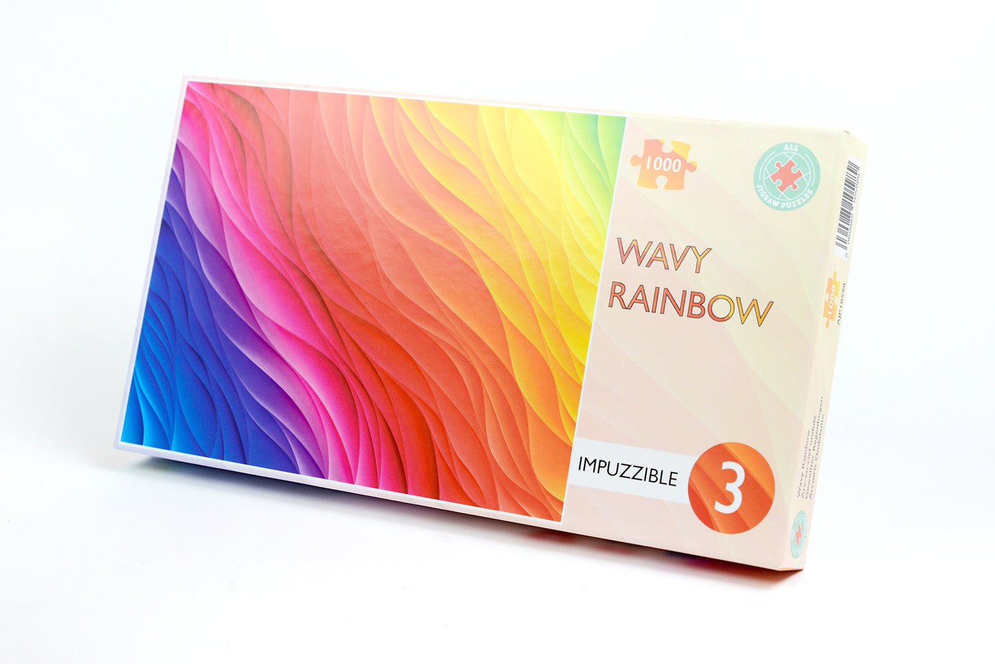 Wavy Rainbow - Impuzzible No.3 - 1000 or 500 Piece Jigsaw Puzzle