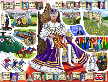 King Charles III Coronation According to Blower 1000 or 300 Piece Jigsaw Puzzle