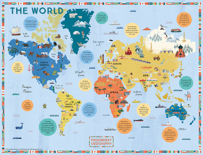 Prisoners of Geography World Map 500 Piece Jigsaw Puzzle