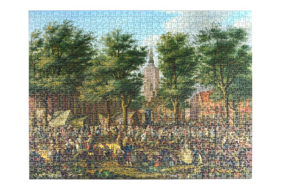 The Grote Markt at The Hague - National Gallery 1000 Piece Jigsaw Puzzle