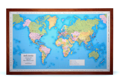 Maps - World Traveler Personalized Wall Map