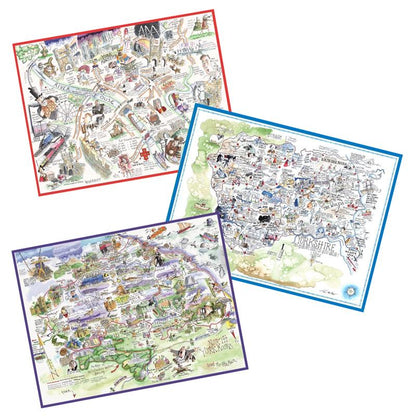 Tim Bulmer 'Ey Up Yorkshire' 1000 Piece Jigsaw Puzzle Bundle