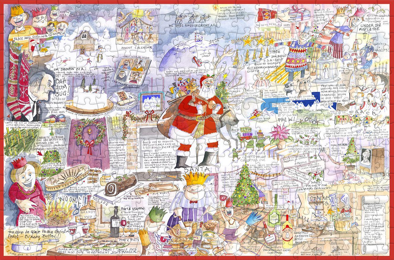 Tim Bulmer Christmas - 300 Piece Wooden Jigsaw Puzzle CU