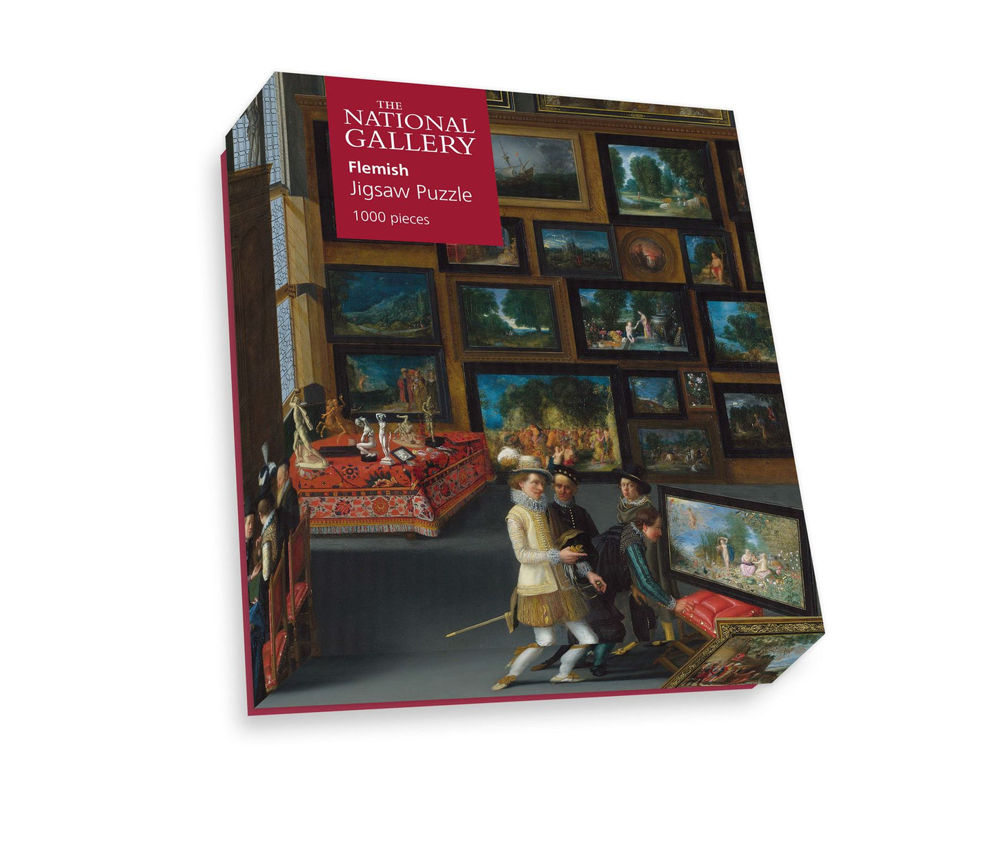 Cognoscenti in a Room hung with Pictures - National Gallery 1000 Piece Jigsaw Puzzle box