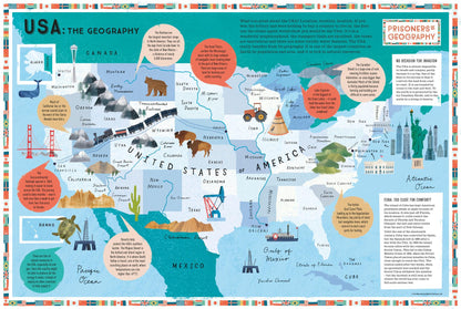 Prisoners of Geography USA Educational Wall Map