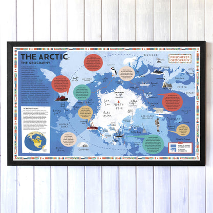 Prisoners of Geography The Arctic Educational Wall Map