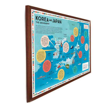 Prisoners of Geography Korea and Japan Educational Wall Map