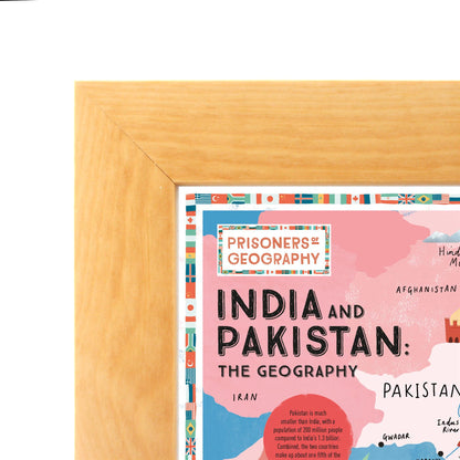 Prisoners of Geography India and Pakistan Educational Wall Map