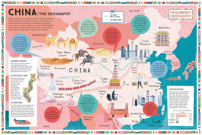 Prisoners of Geography China Educational Wall Map