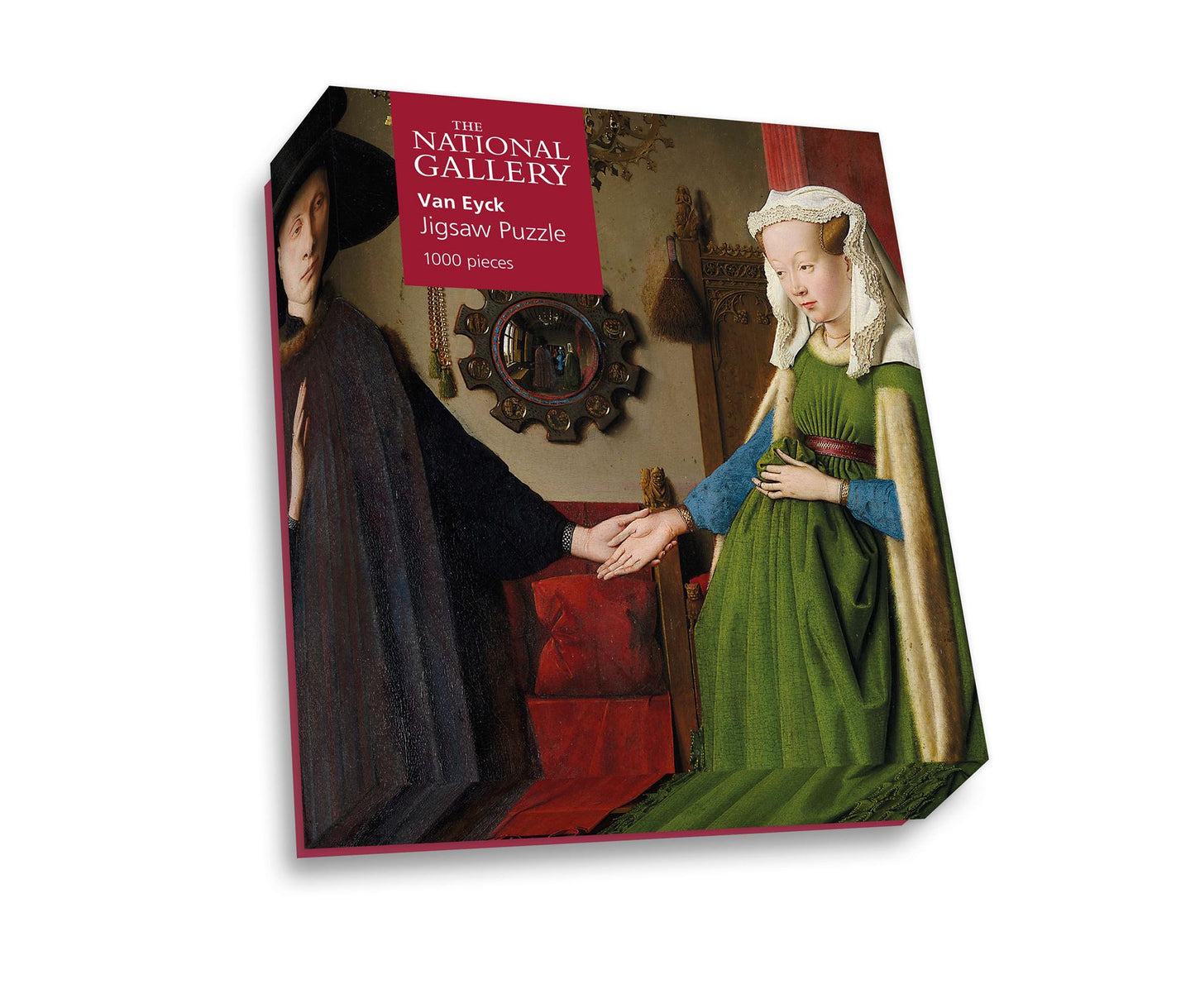 Portrait of Giovanni Arnolfini and his Wife - National Gallery 1000 Piece Jigsaw Puzzle box