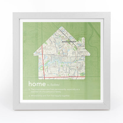 US Wall Art - Personalized Dictionary Definition US Map - Home