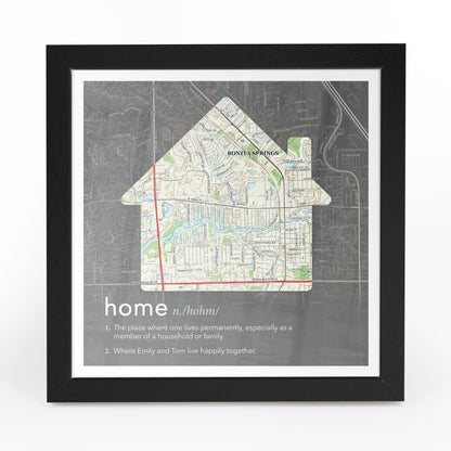 US Wall Art - Personalized Dictionary Definition US Map - Home