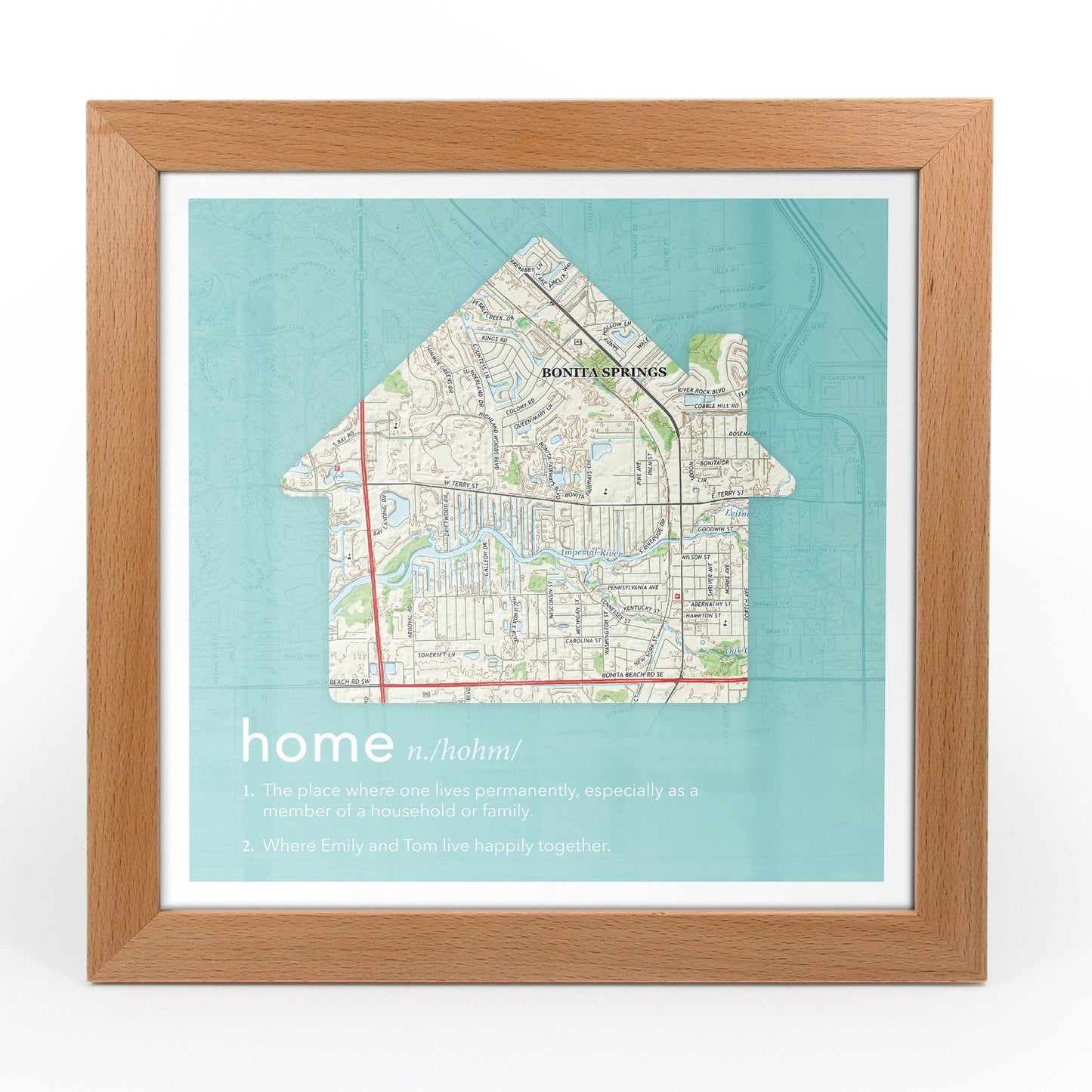 US Wall Art - Personalized Dictionary Definition US Map - Home