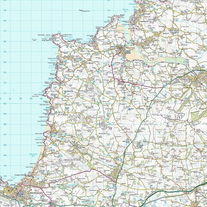 Wall Map - Personalised Ordnance Survey Landranger Map - Centred On Your Home