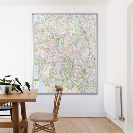 Wall Maps - Lake District - UK National Park Wall Map