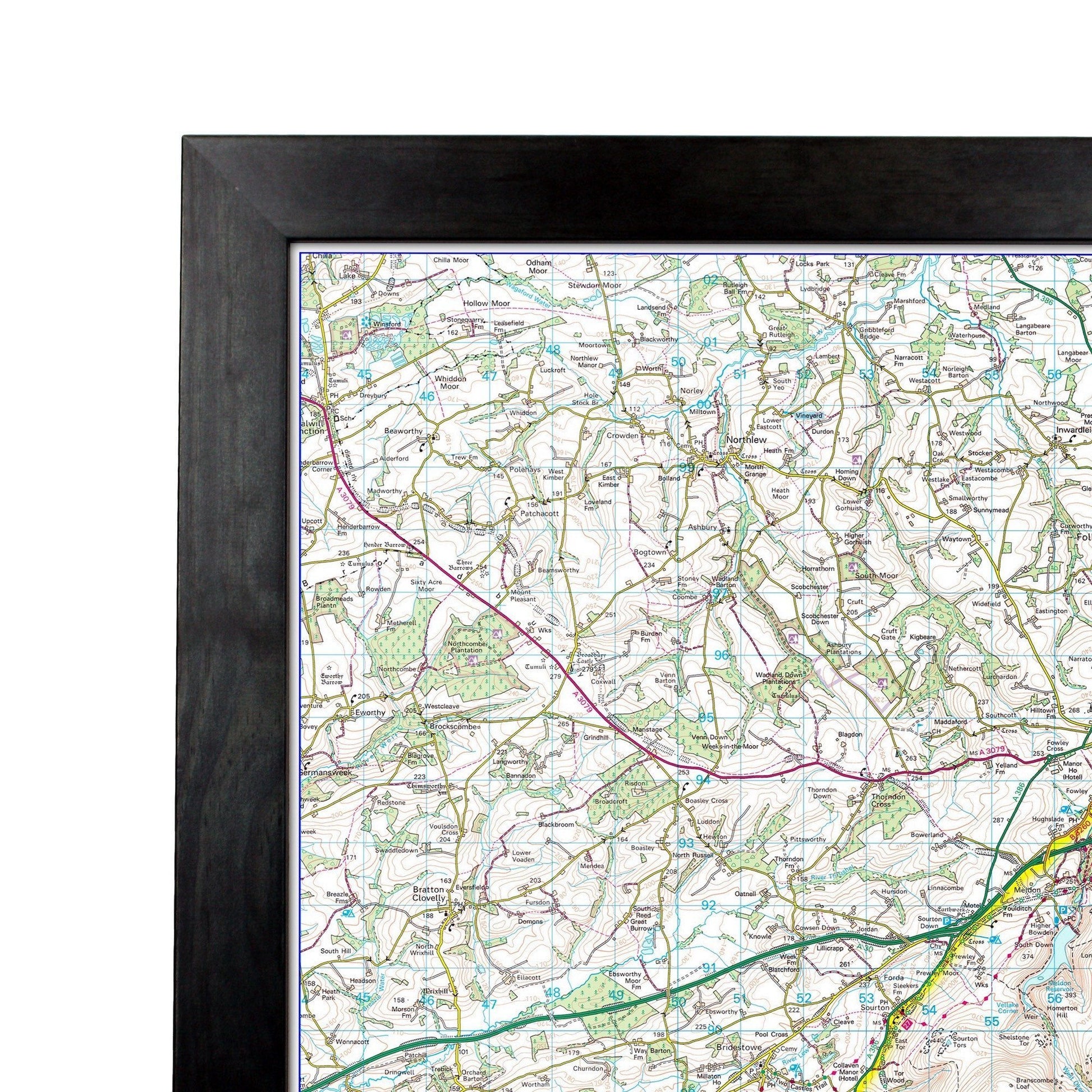 Wall Maps - Peak District - UK National Park Wall Map