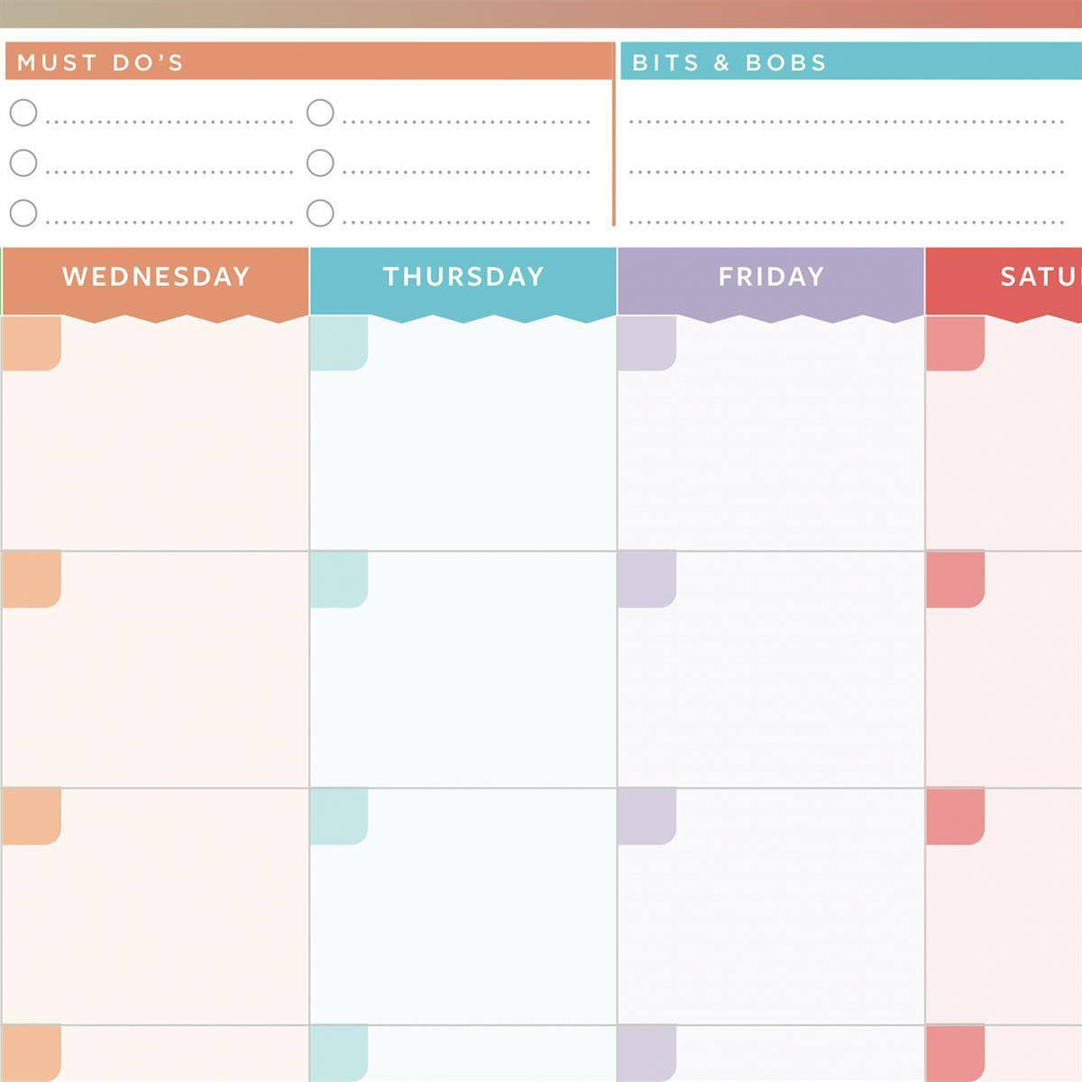 Wall Planner - Month Planner - Laminated Wall Planner